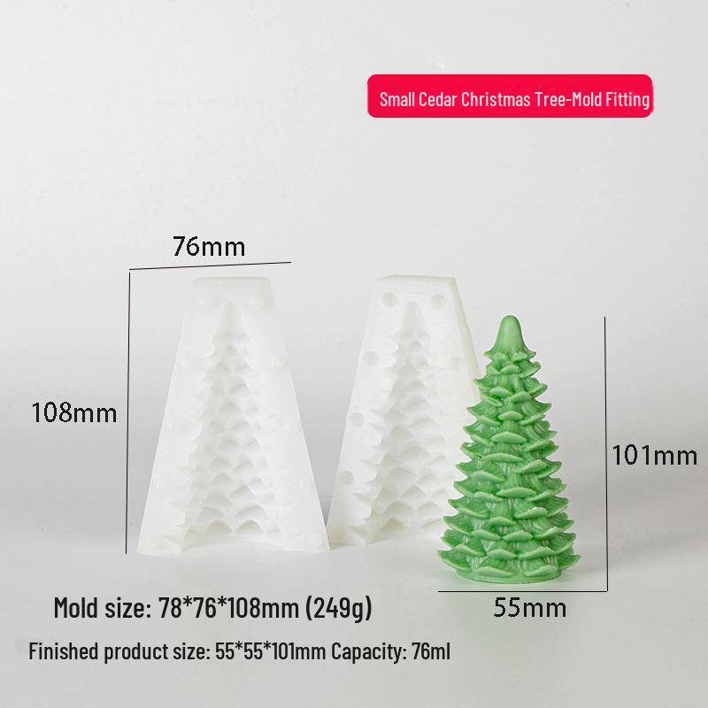 3D-Weihnachtsbaum-Silikonform für Kerzen und Aromatherapie von Joom DACH