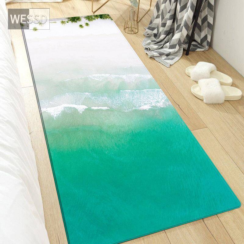 3D-Wellen-Teppich für Schlafzimmer, Landschaft, Meer, Strandmatte, rutschfeste Küchenmatte, Badezimmerteppich, lange modische Nachttischmatte 60x90cm 3D-Wellen-Teppich für Schlafzimmer, Landschaft, Meer, Strandmatte, rutschfeste Küchenmatte, Badezimmerteppich, lange modische Nachttischmatte 60x90cm von Joom DACH