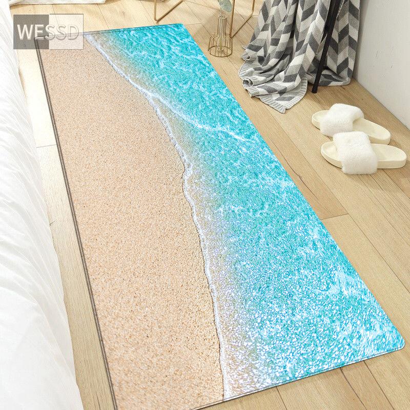 3D-Wellen-Teppich für Schlafzimmer, Landschaft, Meer, Strandmatte, rutschfeste Küchenmatte, Badezimmerteppich, lange modische Nachttischmatte 60x90cm 3D-Wellen-Teppich für Schlafzimmer, Landschaft, Meer, Strandmatte, rutschfeste Küchenmatte, Badezimmerteppich, lange modische Nachttischmatte 60x90cm von Joom DACH