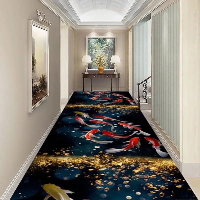 3D-Wohnzimmerteppiche, Inneneingang, Fußmatte, Nachtbereich, Teppich, Blumengras, Pflanzen, Küche, Flur, Teppich 60x100cm von Joom DACH