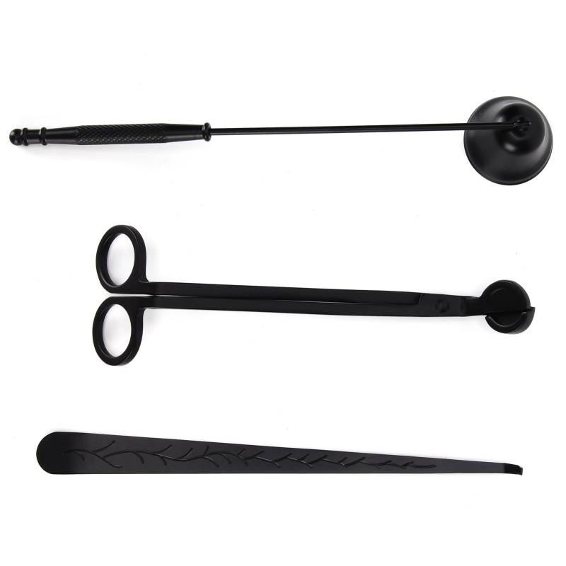 3PCS Kerze Zubehör Set Kerze Docht Trimmer Cutter Snuffer Feuerlöscher Docht Löffel Geschenk von Joom DACH