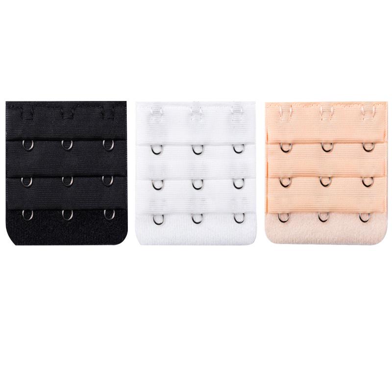 3PCS Mode Frauen 3 Reihen 2/3/4 Tasten Elastische Edelstahl Verlängert BH Schnalle One size von Joom DACH