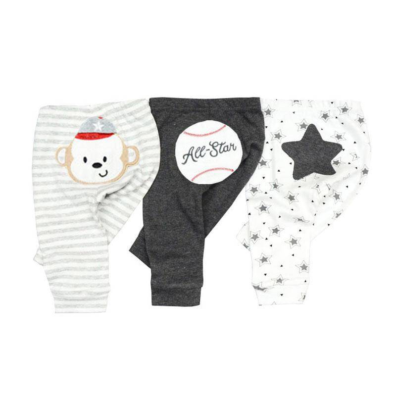3PCS Neugeborenen Hosen Cartoon vier jahreszeiten Baby 100% Baumwolle Weiche Mädchen Hosen Baby Jungen hosen Hosen 0-24M 12M von Joom DACH