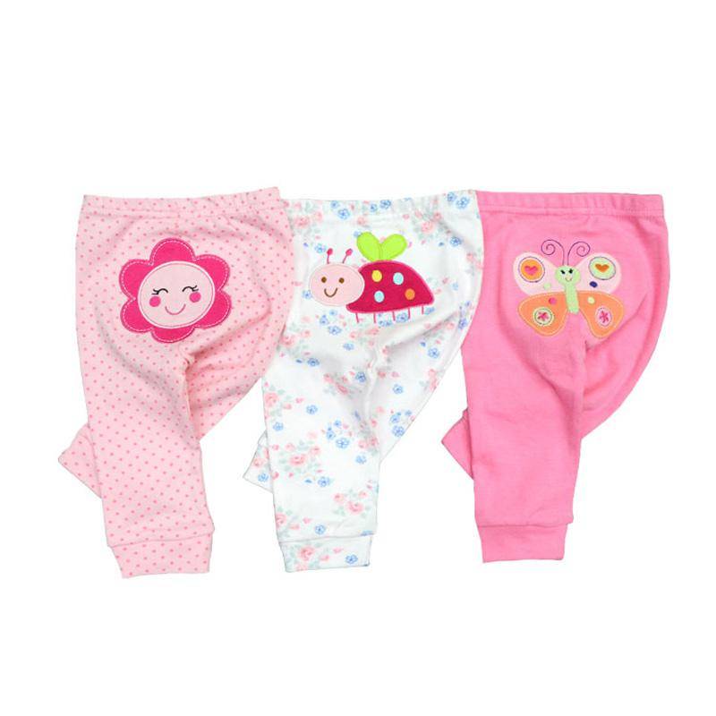 3PCS Neugeborenen Hosen Cartoon vier jahreszeiten Baby 100% Baumwolle Weiche Mädchen Hosen Baby Jungen hosen Hosen 0-24M 18M von Joom DACH