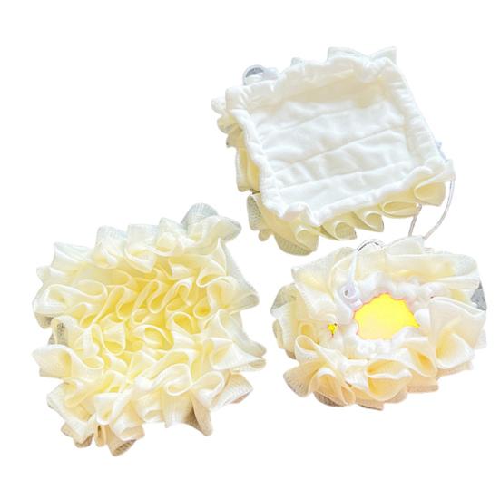 3 Stück Luffa Seife Badekugel mit weichem Handtuch 2-in-1 Duschgel Seife Luffa Tuch Netzdesign Hautglättende Badekugel 3pcs von Joom DACH