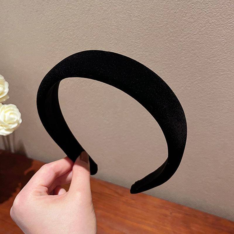 3cm Herbst Winter Damen Stirnbänder Weicher Samtstoff Schwammgepolsterter Reifen Dame Mädchen Lässig Einkaufen Gesicht Waschen Haarband von Joom DACH