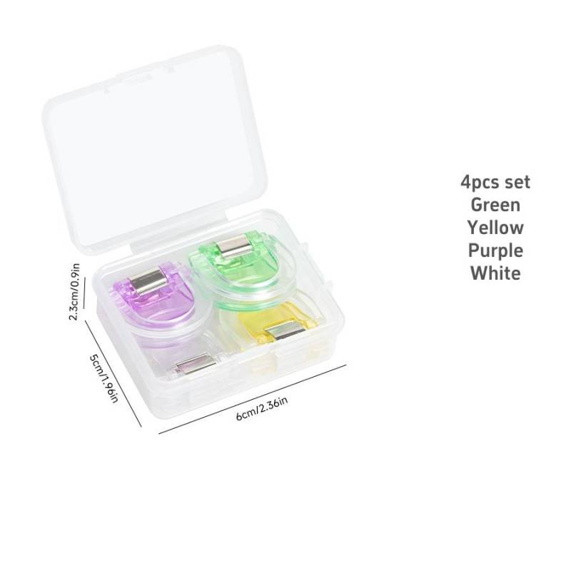 4/12 Stück mehrfarbige Clips-Set, Mini-transparenter Seitenhalter, Büroklammer für Memo-Datei, Index, Magazin, Haushalt von Joom DACH