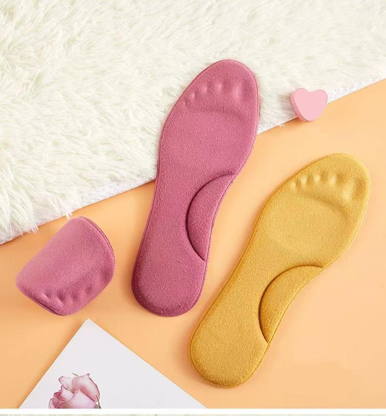 4/2Pcs Winter Pelz Selbst Heizung Einlegesohlen Fuß Thermische Verdicken Einlegesohle Memory Foam Schuh Pads Warme Sport Schuhe einsätze für Frauen Männer EU 45-46 rosa von Joom DACH