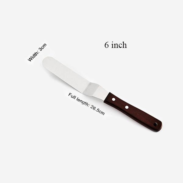 4/6/8/10 Zoll Edelstahl Kuchen Spatel Butter Creme Zuckerguss Zuckerguss Messer Glatter Küche Gebäck Kuchen Dekoration Werkzeuge Angled 6 inch von Joom DACH