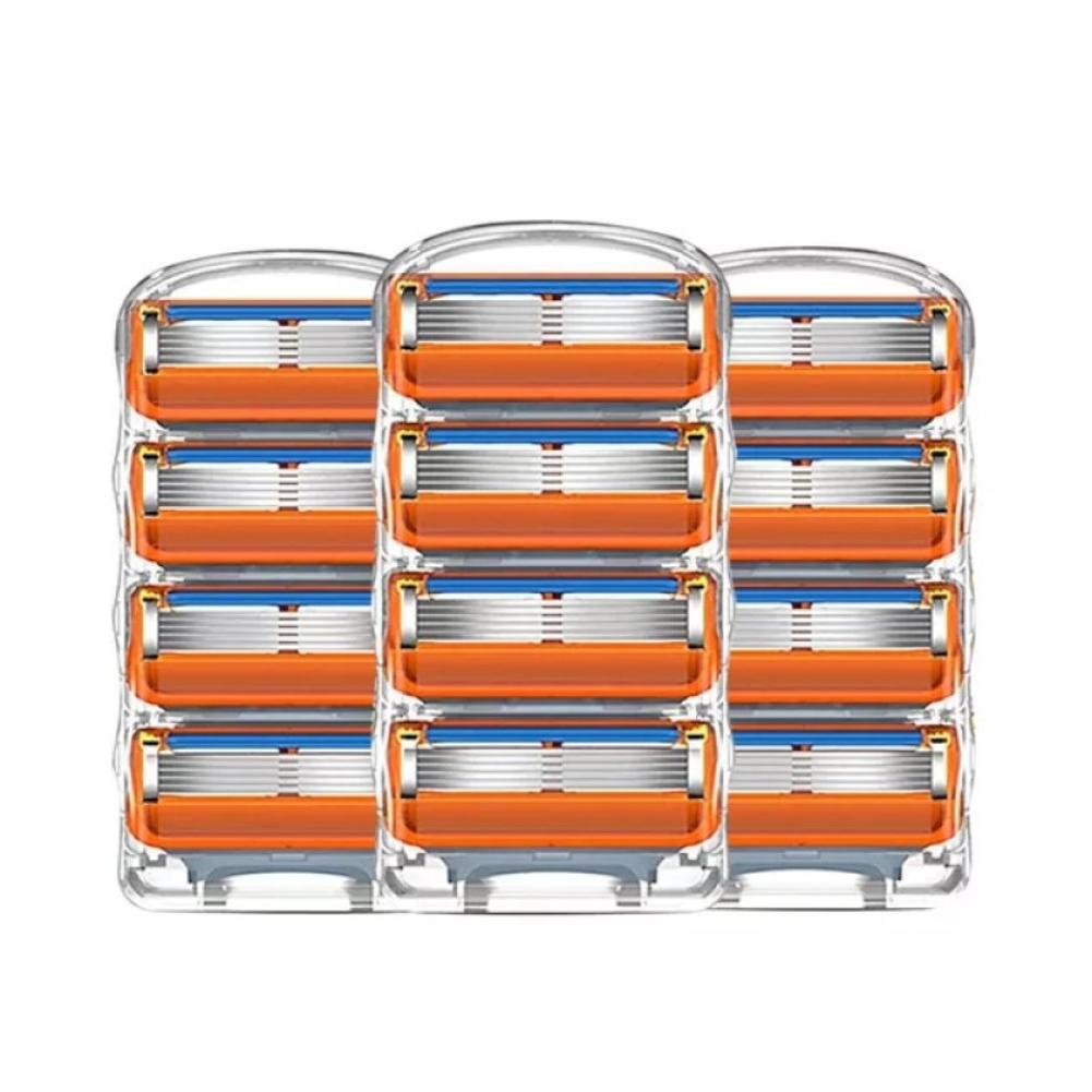 4/8/12/16/20/24 STK. Manual Fusion 5-Lagen-Klinge Rasierer für Herren, Haar- und Bartschneider, mit Klingenersatz 12 heads von Joom DACH