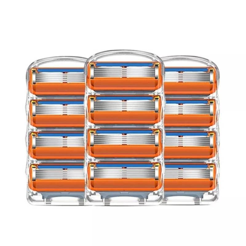 4/8/12/16/20/24 STK. Manual Fusion 5-Lagen-Klinge Rasierer für Herren, Haar- und Bartschneider, mit Klingenersatz 12 heads von Joom DACH