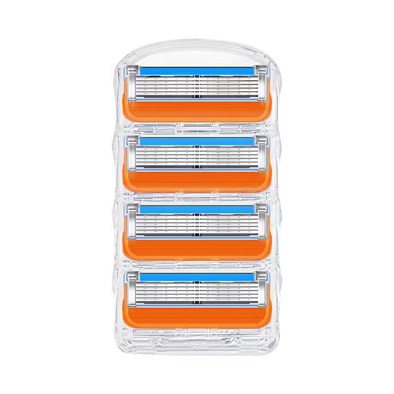 4/8/12/16/20/24 STK. Manual Fusion 5-Lagen-Klinge Rasierer für Herren, Haar- und Bartschneider, mit Klingenersatz 4 heads von Joom DACH