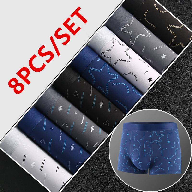 4/8 stücke Set männer Unterwäsche Boxer Baumwolle Männlichen Höschen Boxer Atmungsaktiv Mann Boxer Solide Unterhose Bequeme Shorts Calzoncillo Hombre XL von Joom DACH
