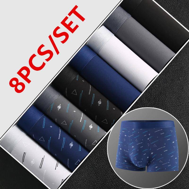 4/8 stücke Set männer Unterwäsche Boxer Baumwolle Männlichen Höschen Boxer Atmungsaktiv Mann Boxer Solide Unterhose Bequeme Shorts Calzoncillo Hombre XL von Joom DACH