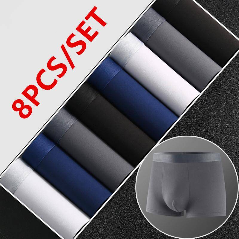 4/8 stücke Set männer Unterwäsche Boxer Baumwolle Männlichen Höschen Boxer Atmungsaktiv Mann Boxer Solide Unterhose Bequeme Shorts Calzoncillo Hombre XL von Joom DACH