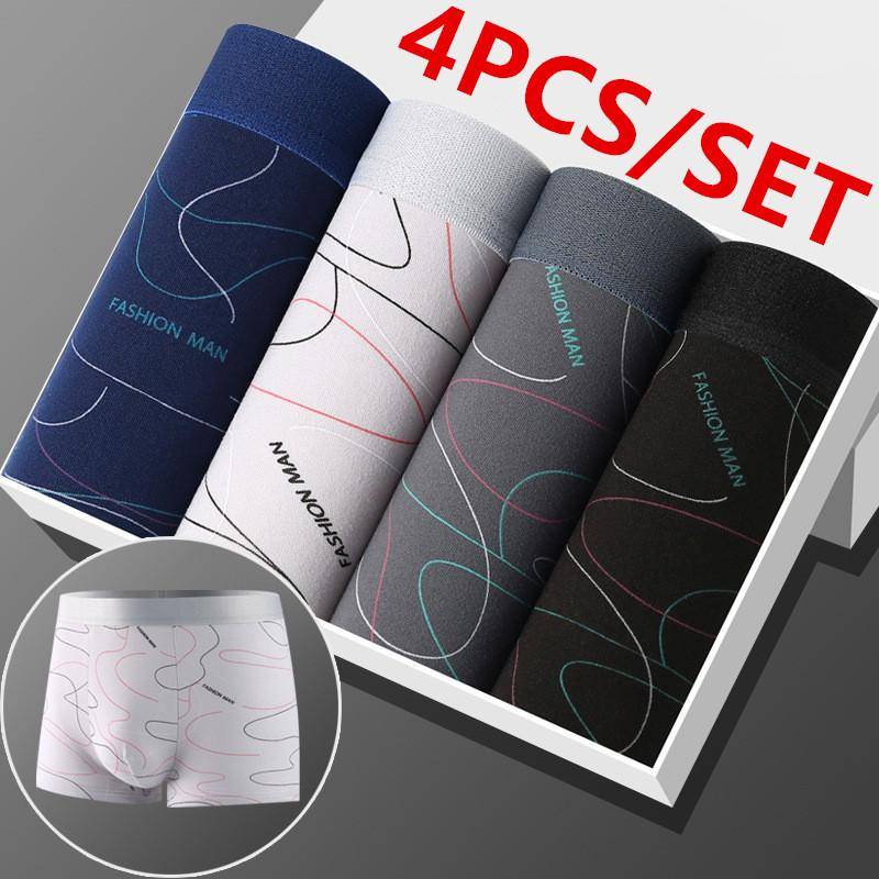 4/8 stücke Set männer Unterwäsche Boxer Baumwolle Männlichen Höschen Boxer Atmungsaktiv Mann Boxer Solide Unterhose Bequeme Shorts Calzoncillo Hombre XXL von Joom DACH