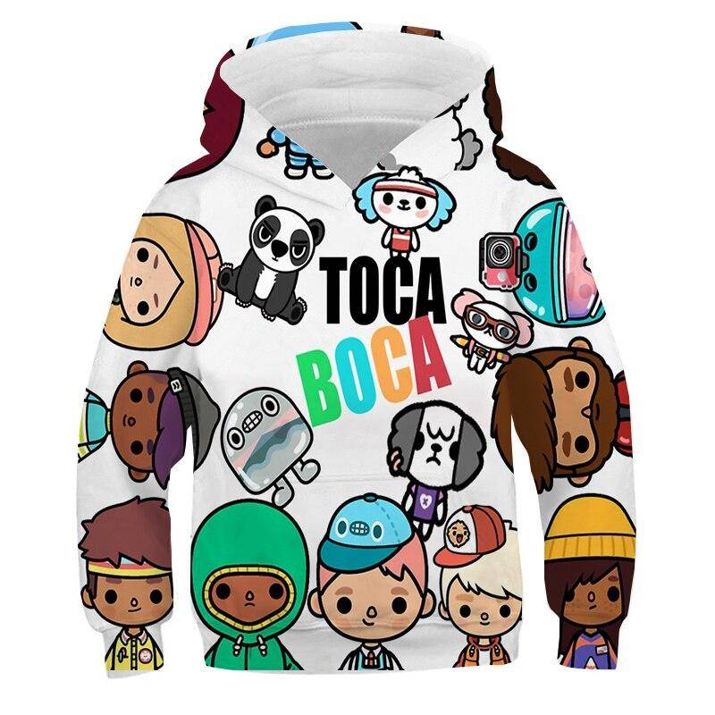 4-13Y Kinder Hot Game Toca Life World 3D Hoodies Boca Virtual Toy Creator Same Boy Girl Kapuzenpullover Kinder Anime Pullover 130 von Joom DACH