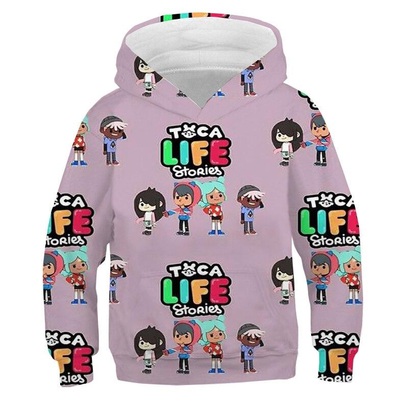 4-13Y Kinder Hot Game Toca Life World 3D Hoodies Boca Virtual Toy Creator Same Boy Girl Kapuzenpullover Kinder Anime Pullover 140 von Joom DACH