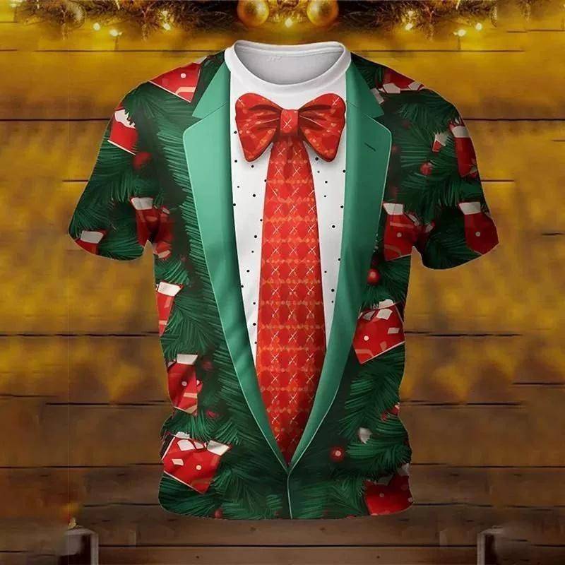 4-15 Jahre Weihnachten T-Shirts Bequemes Polyester Jungen Kinder Langarm T-Shirt Cartoon 3D Gedrucktes T-Shirt Kinderkleidung 120 von Joom DACH