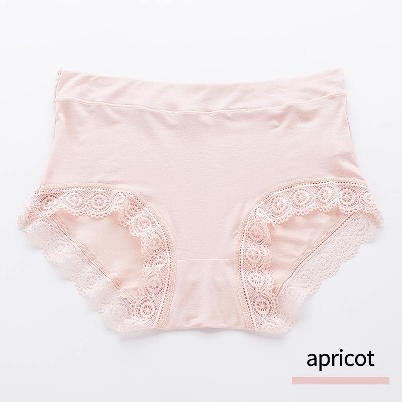 4-5 Teile/los Mid-Hohe Taille frauen Höschen Baumwolle Schritt Spitze Atmungsaktive Bauch Große Größe frauen Dreieck hosen Unterwäsche Slips XL orange von Joom DACH