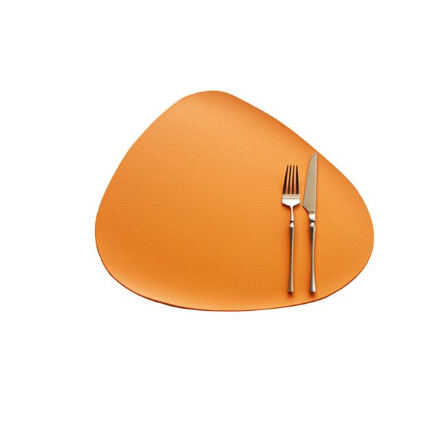 4 6 8 10PCS Tischset Geschirr Pad Tischset Tischset Wärmedämmung PU Leder Tischsets Schüssel Untersetzer Küche rutschfest Oval orange von Joom DACH