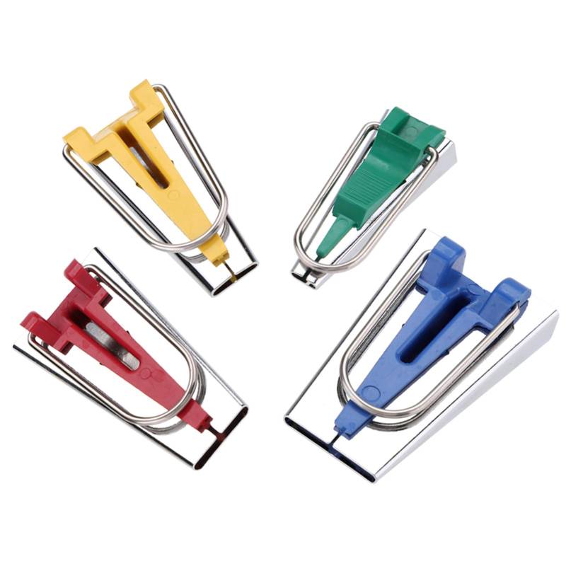 4 Größen/Set 6/12/18/25 mm Stoff Schrägband Maker Ordner Kit DIY Nähen Quilten Bindewerkzeug von Joom DACH