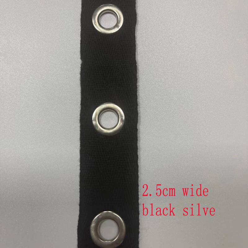 4 Meter/Los 2cm/2,5cm breit Baumwollgurtband mit perforiertem Ring flacher Baumwollgürtel Spitze Kleidungsriemen Zubehör dekoratives Gurtband von Joom DACH