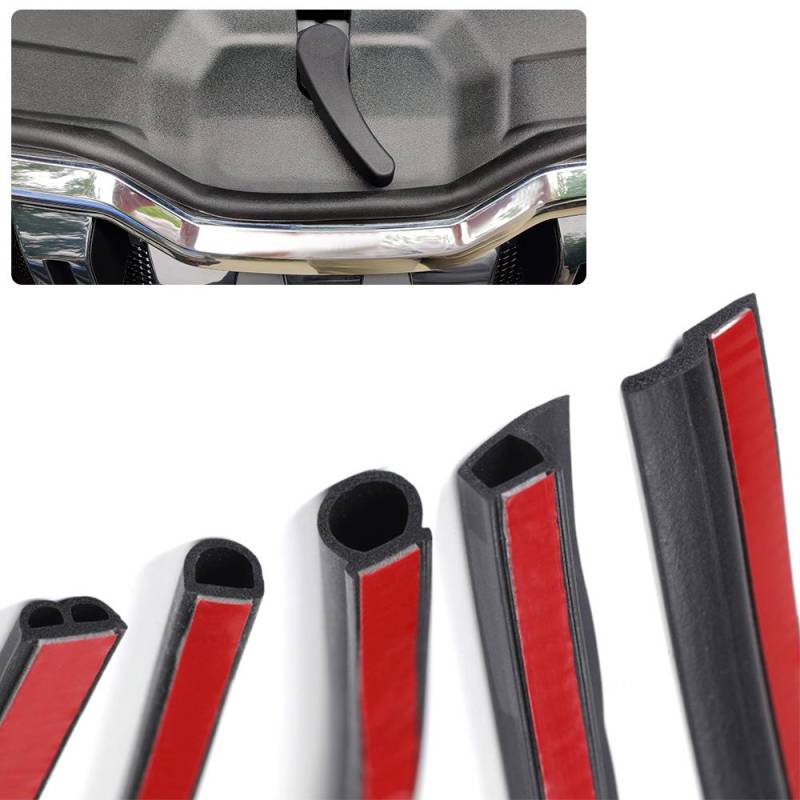 4 Meter BPZD-Formtyp Autotür-Dichtungsstreifen EPDM-Gummi Geräuschdämmung Dichtungsstreifen Schalldichte Autodichtung Starker selbstklebender Aufkleber von Joom DACH