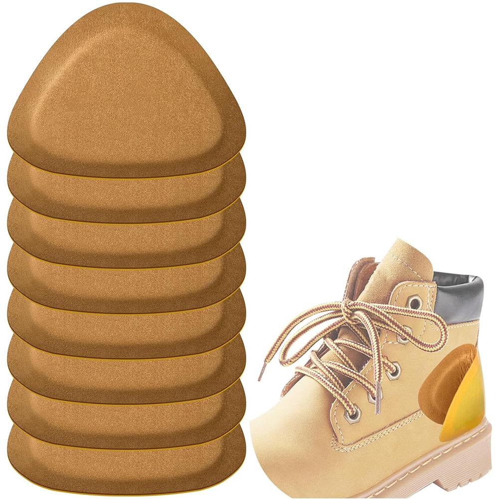 4 Paar Braune Lederstiefel Fersenpolster Einlegesohlen Kissen Für Damen/Herren Lockere Schuhe von Joom DACH