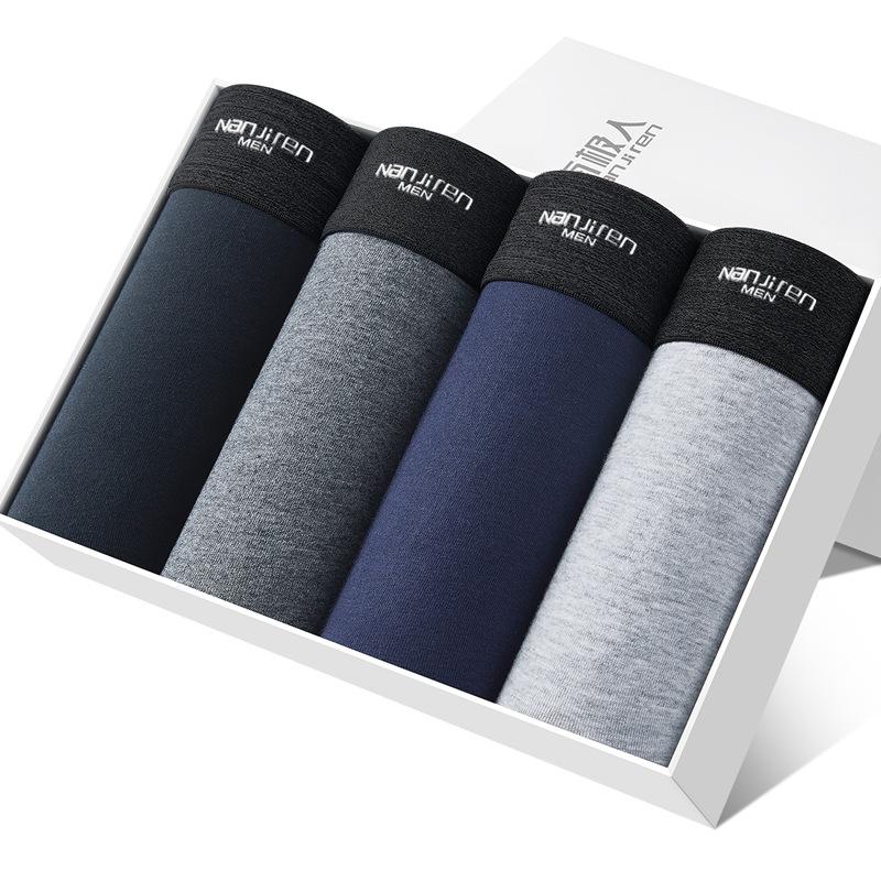 4 Paar Herren-Unterwäsche, Baumwolle, große Boxershorts, Herren-Unterhosen, Slips, L-6XL 5XL von Joom DACH