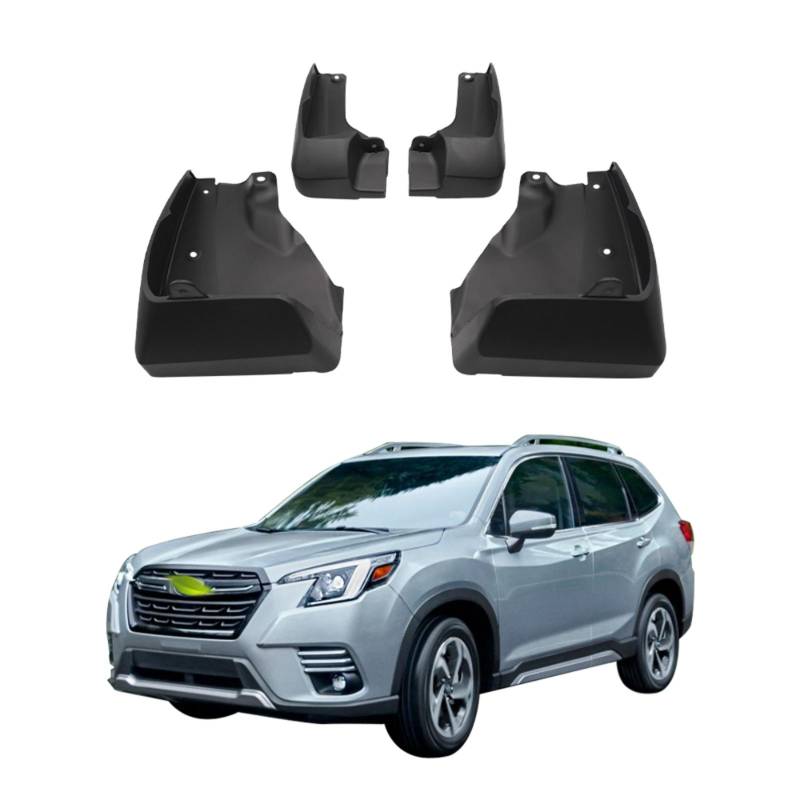 4 STÜCKE Auto Schmutzfänger Spritzschutz Kotflügel Auto Schmutzfänger Kompatibel mit Subaru Forester SK 2019 2020 2021 2022 2023 2024 SB-03 schwarz von Joom DACH