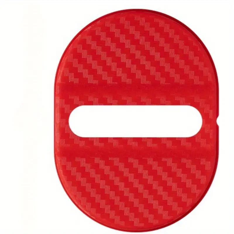 4 STÜCKE Autotürschloss Schutzabdeckungen Autotür Kunststoff Türschlossabdeckung Stoßdämpfung Geräuschreduzierung Schallisolierung Aufkleber Dichtungspflaster Puffer 4PCS rot von Joom DACH