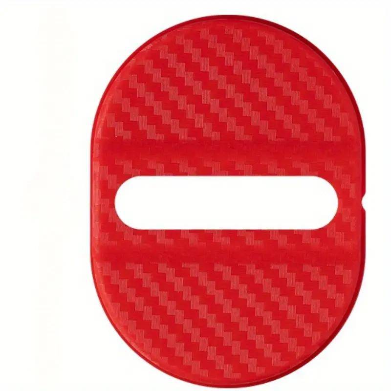 4 STÜCKE Autotürschloss Schutzabdeckungen Autotür Kunststoff Türschlossabdeckung Stoßdämpfung Geräuschreduzierung Schallisolierung Aufkleber Dichtungspflaster Puffer 4PCS rot von Joom DACH