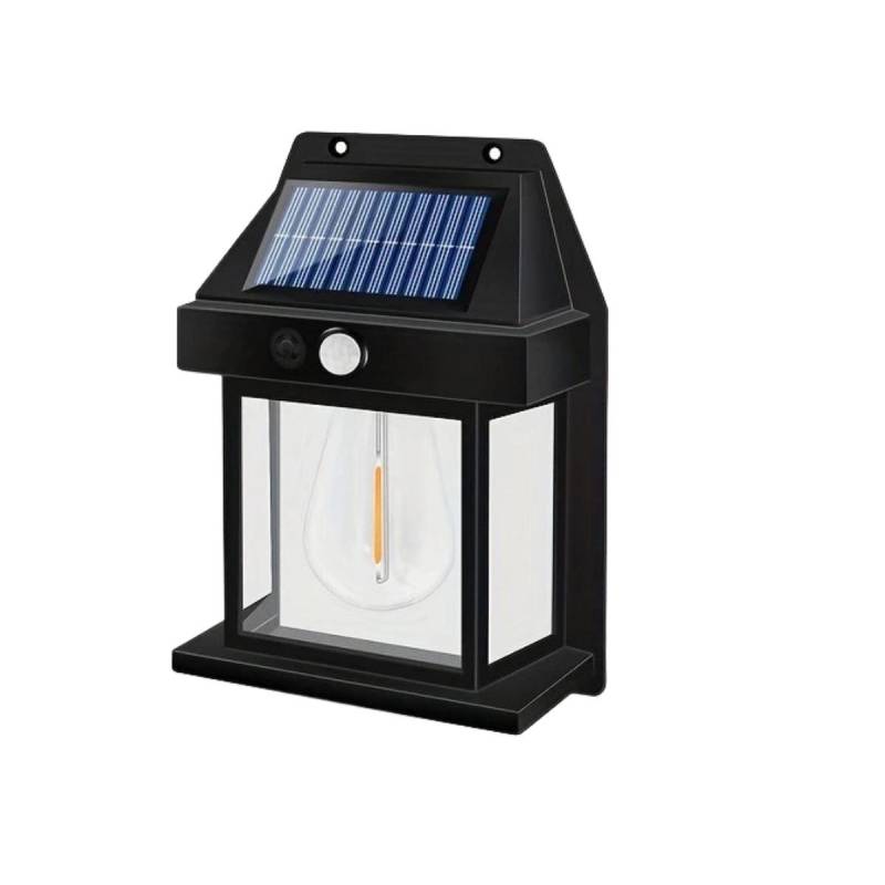 4 STÜCKE Solar Wandleuchte Wolfram Wasserdicht Kabellos Bewegungssensor Sicherheitslampen Dämmerung bis Morgengrauen Außenbeleuchtung für Terrasse Veranda Garage 1PCS von Joom DACH