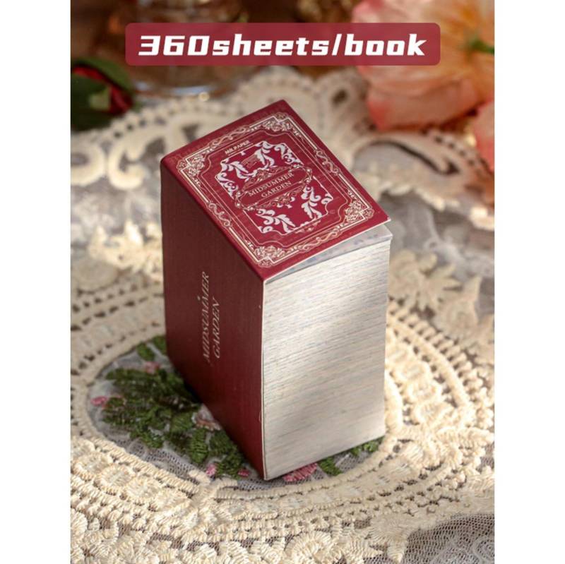 4 Stil 360 Blätter/Buch Material Buch Retro Sammlerserie Ins Blume Schmetterling Einfaches Handbuch Basis Dekoration Papier von Joom DACH