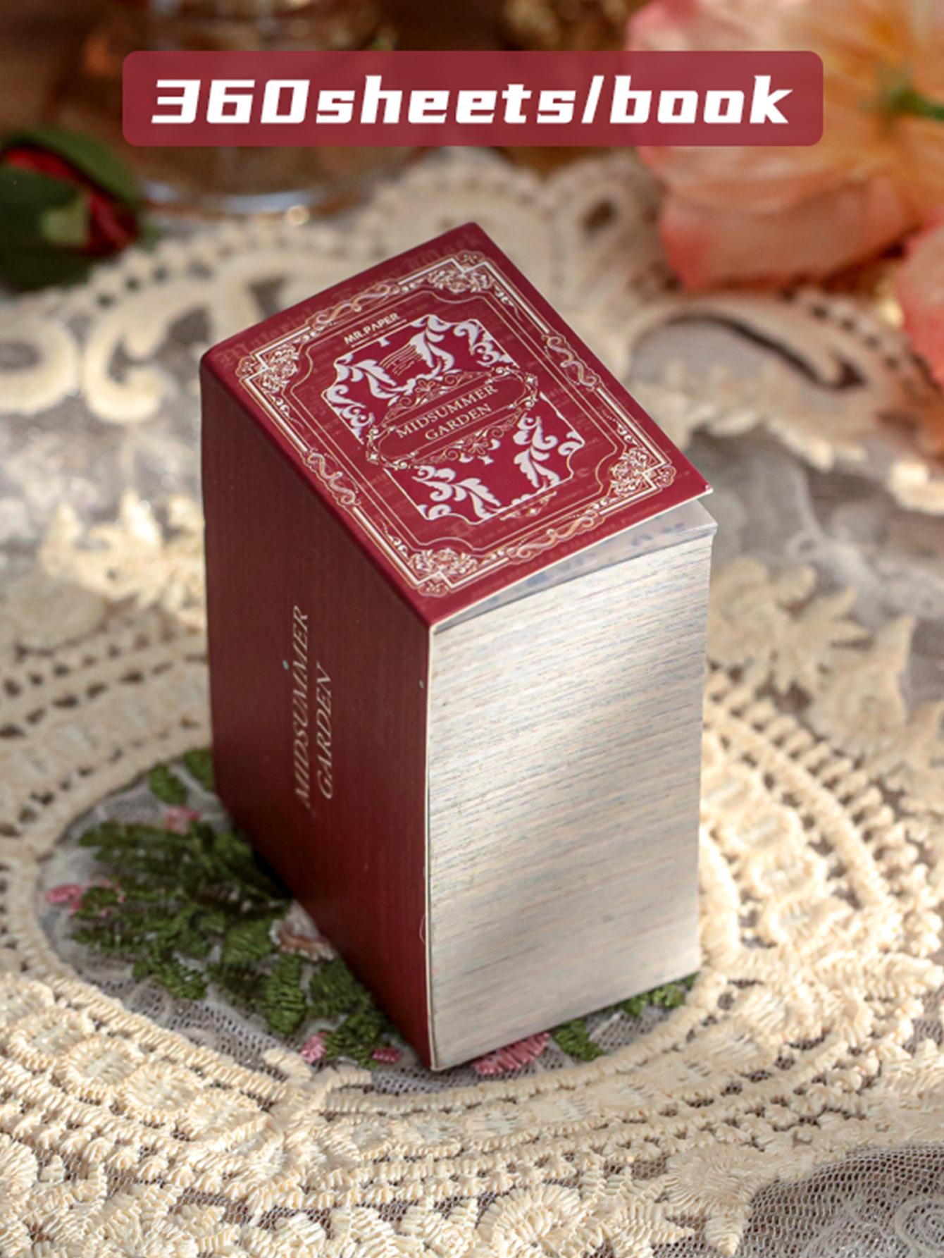 4 Stil 360 Blätter/Buch Material Buch Retro Sammlerserie Ins Blume Schmetterling Einfaches Handbuch Basis Dekoration Papier von Joom DACH