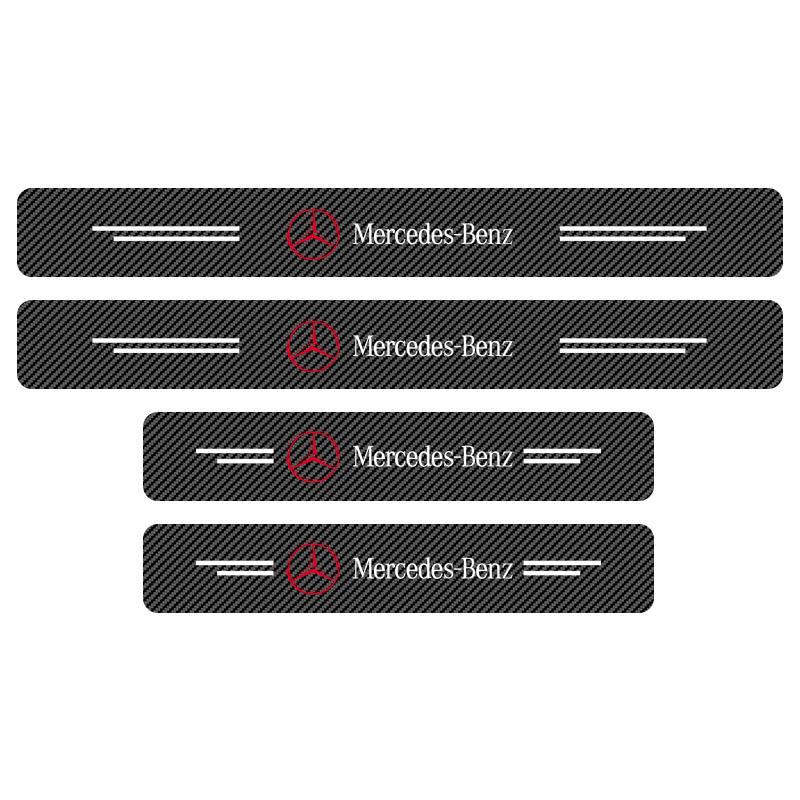 4 Stück/Set Auto Einstiegsleisten Kohlefaser Aufkleber Türschwellenschutz Für Mercedes Benz A200 A180 W177 CLA GLA AMG A C E CLS Klasse Autozubehör benz von Joom DACH