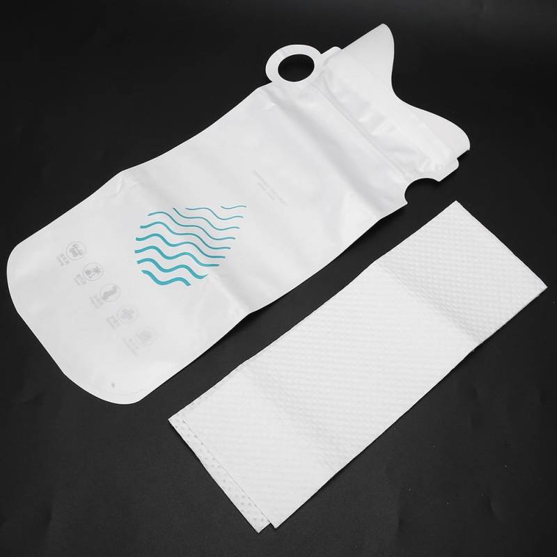 4 Stück 700 ml Notfall-Urinbeutel, tragbar, Unisex, für Männer und Frauen, mobile Toilette im Auto von Joom DACH