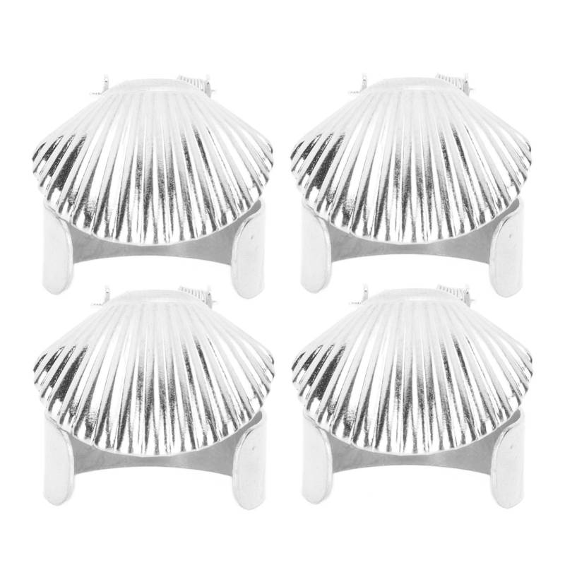 4 Stück Kerzenlöscher Kerzenlöscher Metallschalenmuster Automatischer Kerzenstopper für Kerze silber von Joom DACH