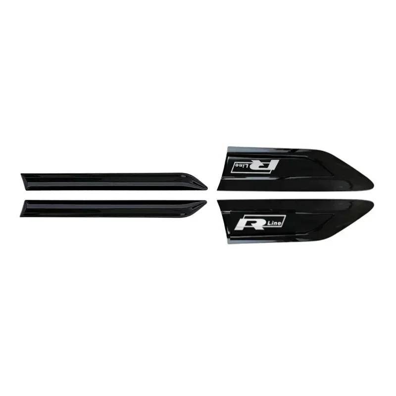 4 Stück Rline GTI 4MOTION Logo Auto Seitenkotflügel Emblem Abzeichen Stoßstangenstreifen Aufkleber für Polo Golf Jetta Touran Tiguan Passat Käfer Black Rline schwarz von Joom DACH