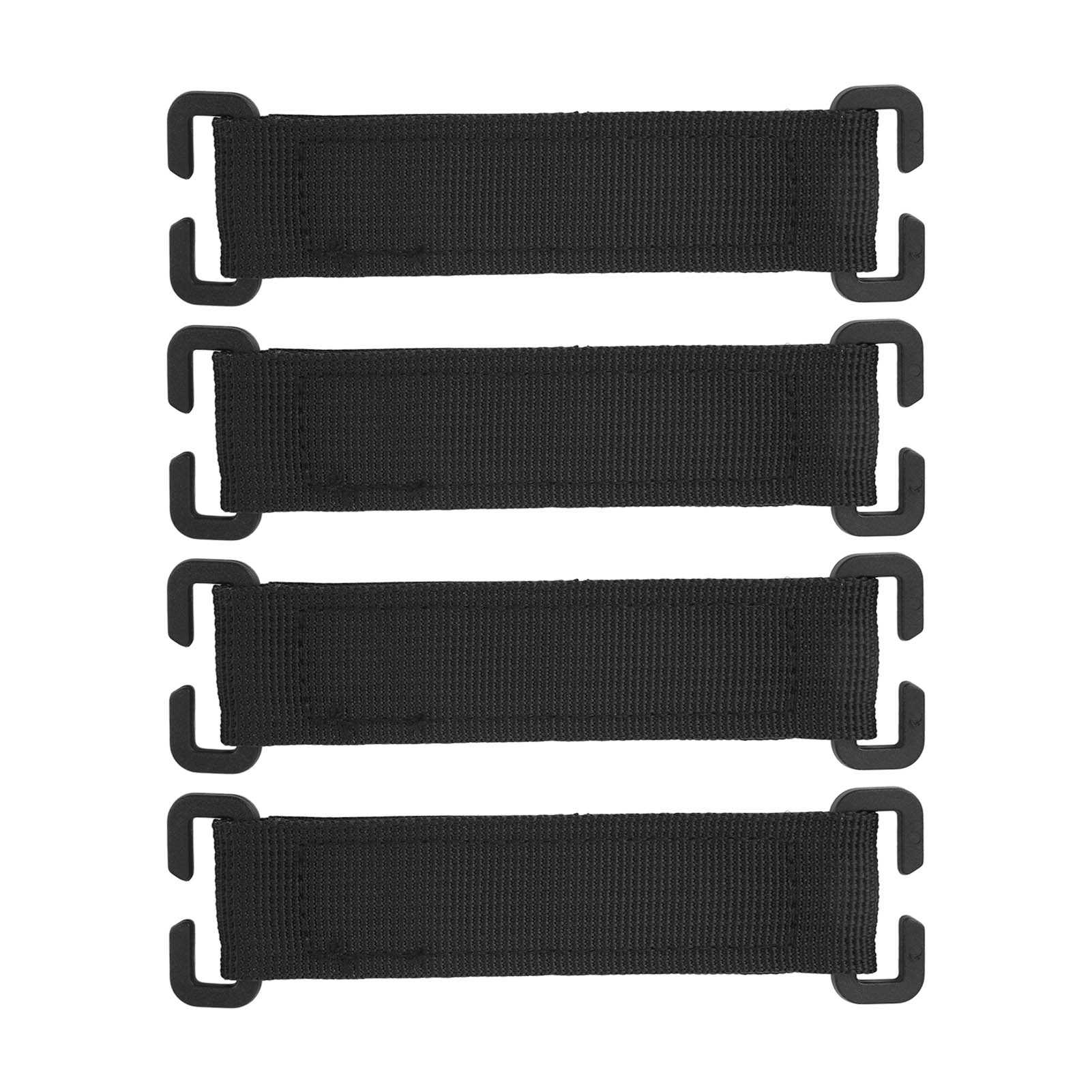 4 Stück Rucksack Molle Streifen Schwarz Starker Halt Starke Haftung Nylon Klettverschluss Molle Patch für von Joom DACH