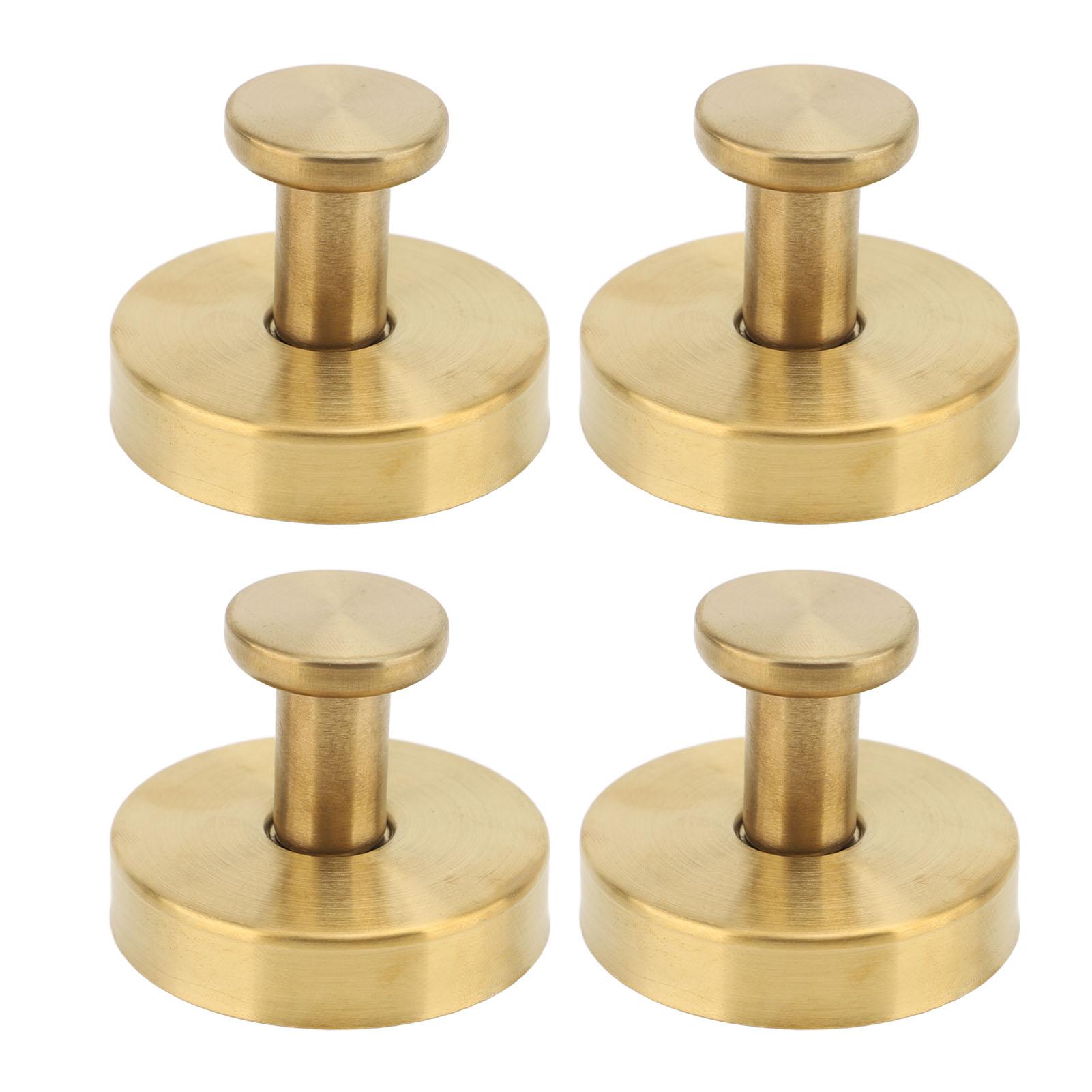4 Stück Saugknophaken Edelstahl Wasserfest Saug Handtuchhalter für Badezimmer Küche gold von Joom DACH