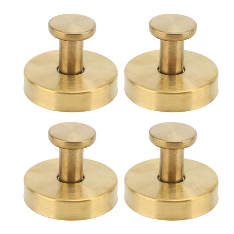 4 Stück Saugknophaken Edelstahl Wasserfest Saug Handtuchhalter für Badezimmer Küche gold von Joom DACH