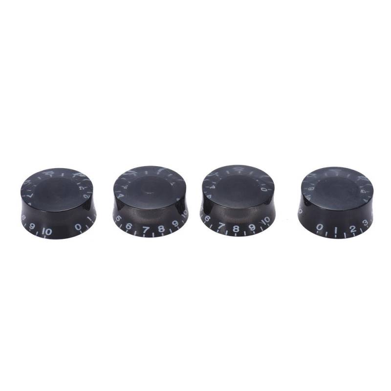 4 Stück Speed ​​Volume Tone Control Knöpfe für Gibson Les Paul Gitarre Ersatz E-Gitarre Teile schwarz von Joom DACH