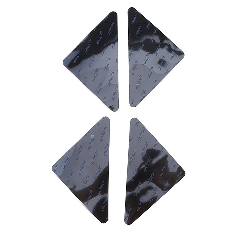 4 Stück Teppichgreifer, rutschfest, wiederverwendbar, waschbar, Anti-Curl-Teppichaufkleber, Fußmatten, Anti-Rutsch-Befestigungspads, Flicken Triangle von Joom DACH