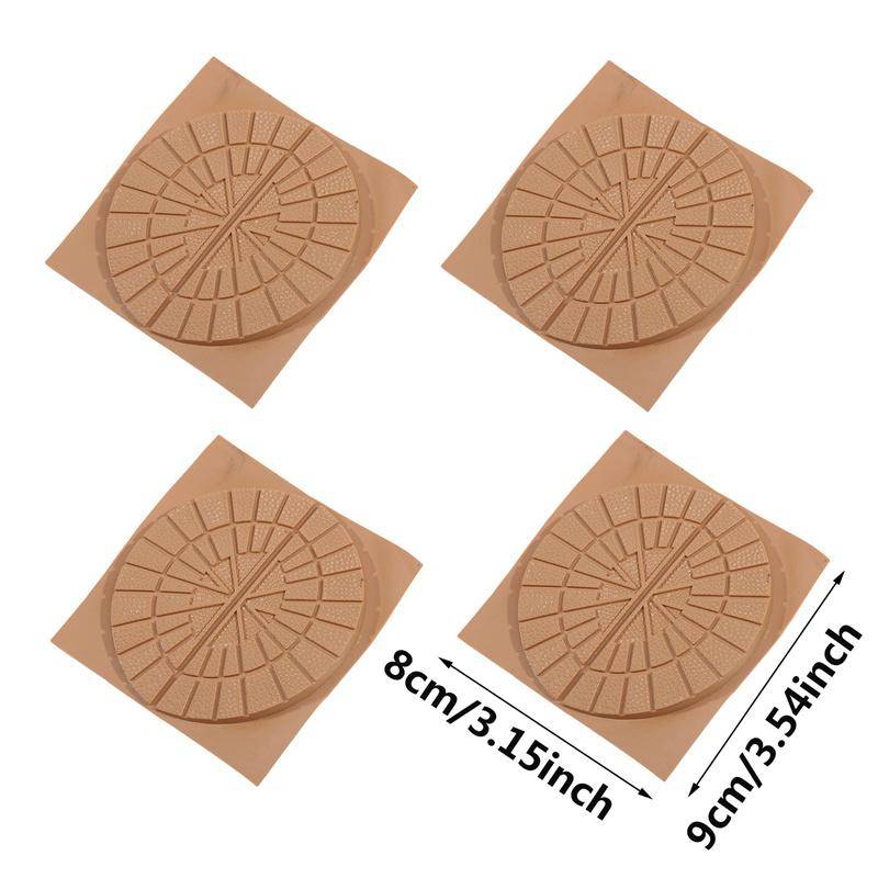 4 Stück verschleißfeste Sohlenschutzfolien für Schuhe, Turnschuhe, Gummisohlenaufkleber, rutschfeste, selbstklebende Aufkleber One Size von Joom DACH