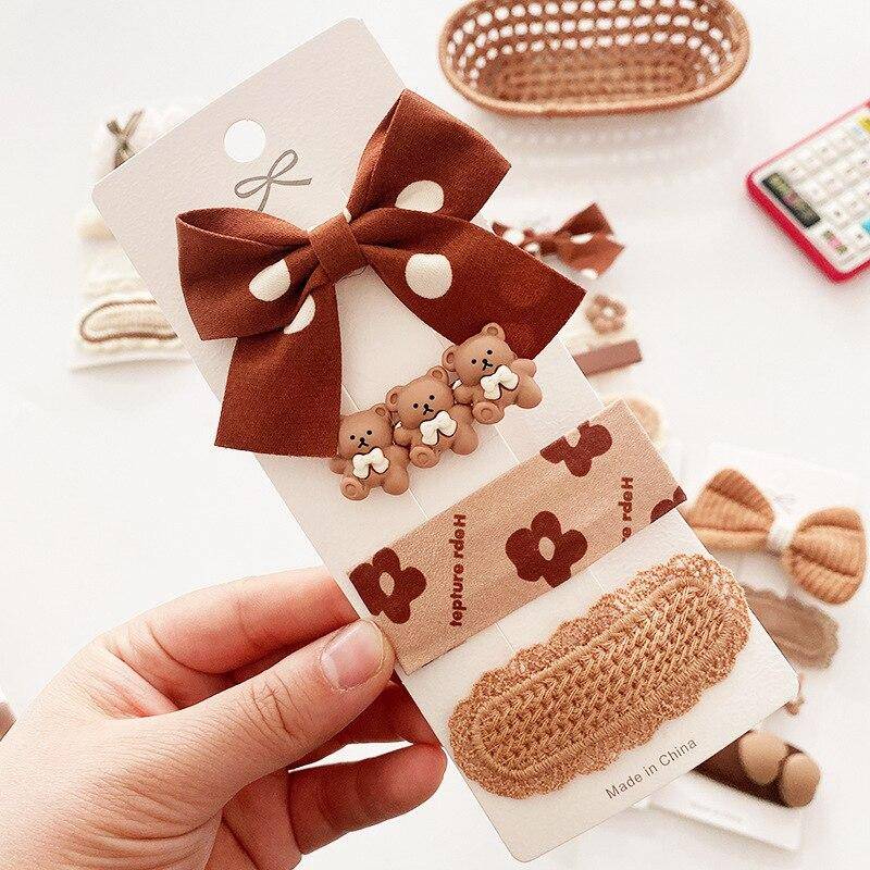 4 Stücke Kinder Haarspangen Spitze Bär Bögen Mädchen Stirnbänder Kinder Haarnadeln Baby Haarschmuck Winter Wolle Stricken Haarspangen big bad o'ruby von Joom DACH