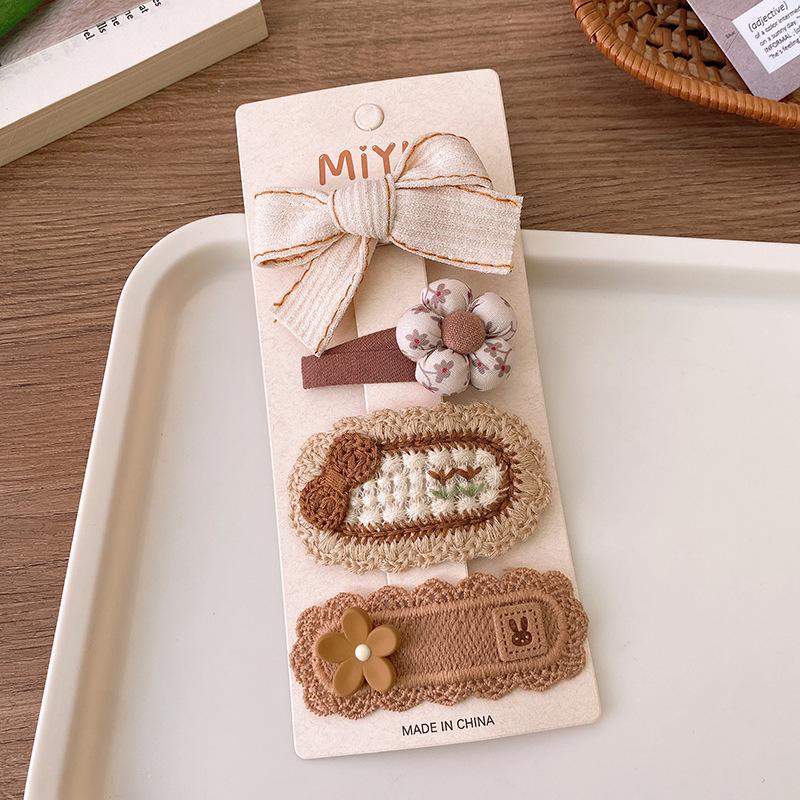 4 Stücke Kinder Haarspangen Spitze Bär Bögen Mädchen Stirnbänder Kinder Haarnadeln Baby Haarschmuck Winter Wolle Stricken Haarspangen hell von Joom DACH