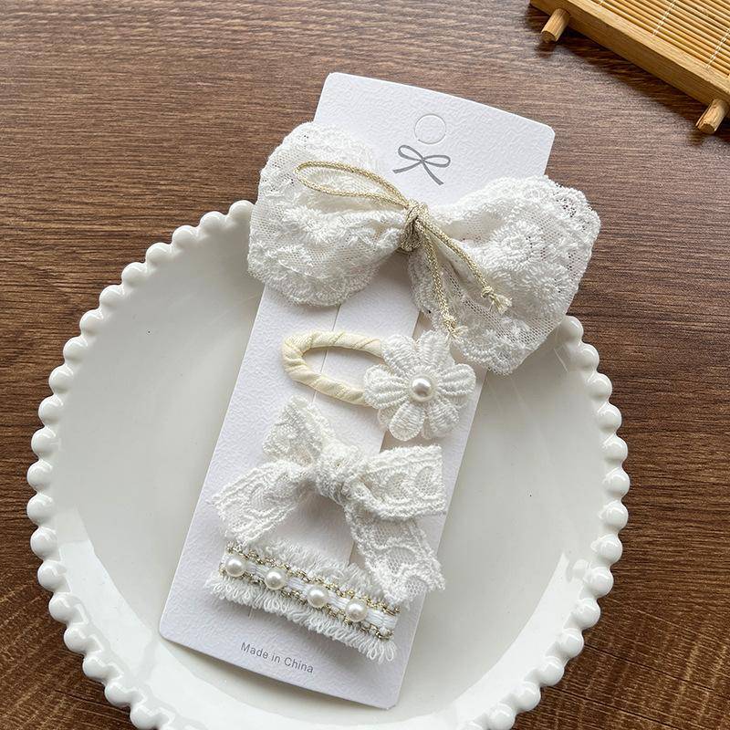 4 Stücke Kinder Haarspangen Spitze Bär Bögen Mädchen Stirnbänder Kinder Haarnadeln Baby Haarschmuck Winter Wolle Stricken Haarspangen hellgelb von Joom DACH