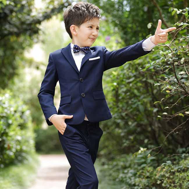 4 Stücke Kinder Hochzeit Blazer Anzug Marke Blume Jungen Formale Smoking Schule Anzug Kinder Herbst Kleidung Set 160 von Joom DACH